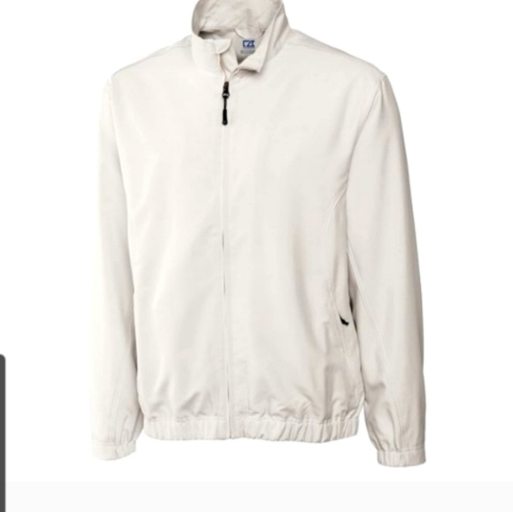 Cutter & Buck Men's Windtec Astute Full Zip Windbreaker Size Large Golf Preppy